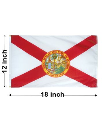 12"x18" Florida Nylon Outdoor Flag